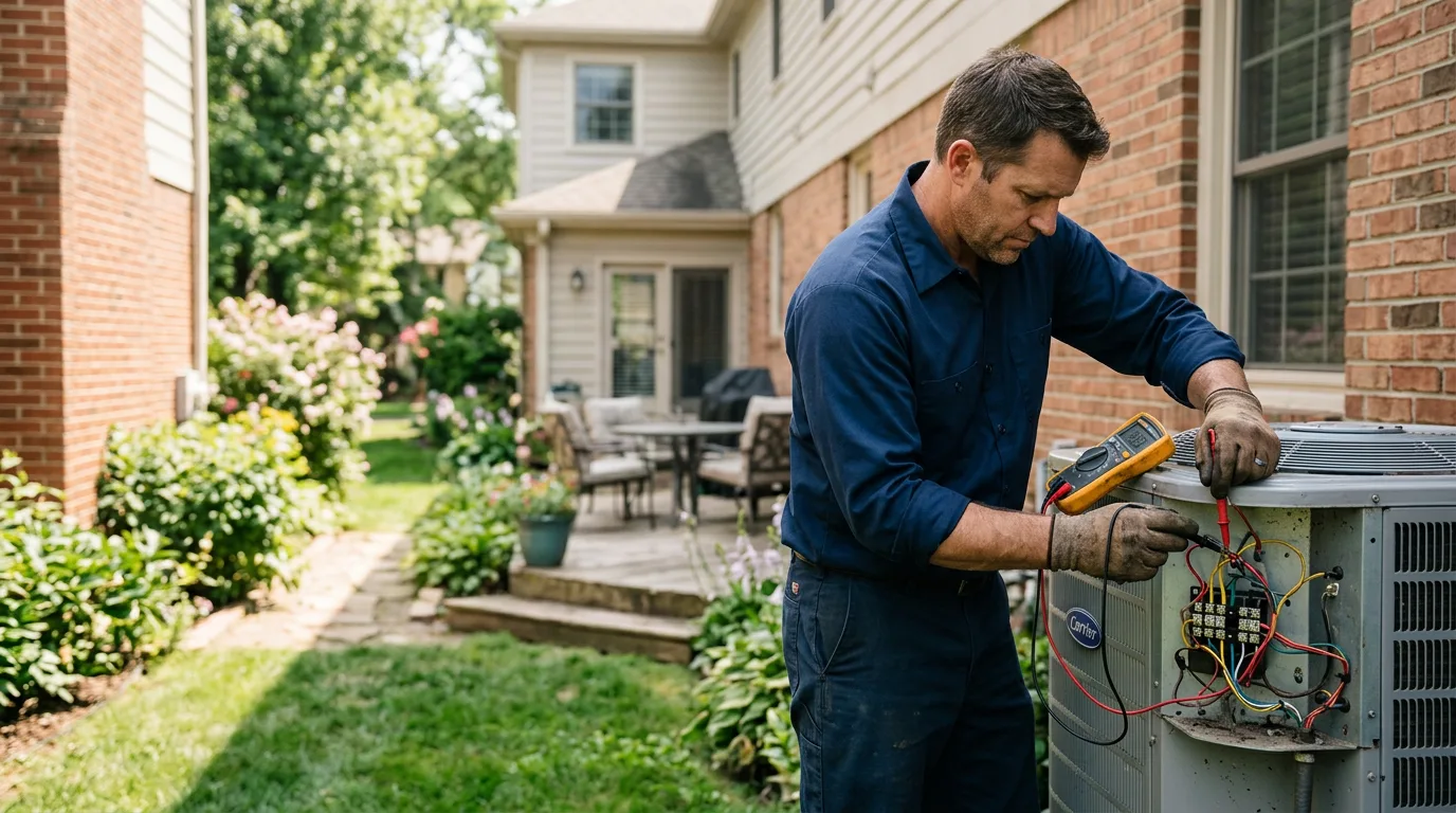 HVAC technician working near Olin, NC